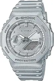 [Casio] G-Shock GA-2100FF-8A 2100 Series Analog Digital Silver Strap Men's Watch, Silver Dial, 48.5 × 45.4 × 11.8 mm
