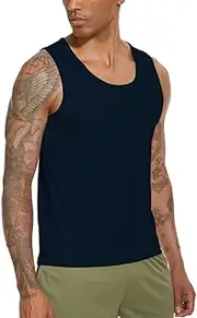 [BAYAMO] Men's Tank Tops Sleeveless Workout Shirt Quick Dry Running Gym Swim Beach T Shirts