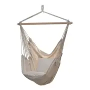 Hammock Hanging Rope Chair Swing Lounge Yard Pillow Seat Patio Indoor & Outdoor