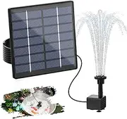 AISITIN Solar Fountain for Outdoors, 2025 Upgrade DIY Solar Water Fountain, Solar Pond Pump, Solar Fountain Pump, Solar Swimming Fountain Pump with 6 Fountain Styles for Water Feature, Garden, Pond