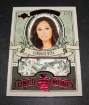 2018 Benchwarmer CANDACE KITA Hot For Teacher LUNCH MONEY Red Foil #1/1 PLAYBOY