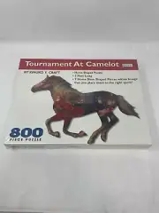2000 SPILSBURY CO TOURNAMENT AT CAMELOT 800 PCS PUZZLE KINUKO Y CRAFT NEW SEALED