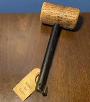 HILLBILLY NUT CRACKER - Novelty Gag Gift Wooden Mallet Wood Hammer VTG Funny 10”