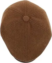 [VALICLUD] Vintage Women Beret Cap Cozy Flat Hat for Travel Unique French Style Breathable Timeless British Fashion for Outings and Vacations Light Brown