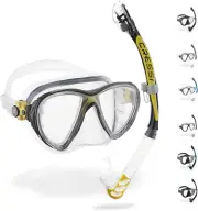 Cressi Premium Quality Snorkeling Adult Set - Big Eyes Evolution & Alpha Ultra D