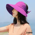 JUNIPER 抗UV防潑水可收納淑女遮陽空心帽 J7498