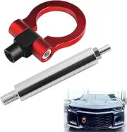 zolyet Trailer Hook Decorative Trailer Ring Towing Hook Fro Bumper Metal Pai ing Traction Hook Replaceme for Camaro (2016+) Red
