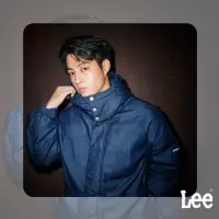 在飛比找momo購物網優惠-【Lee 官方旗艦】男裝 牛仔羽絨外套 / 連帽長版 清水洗