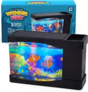Artificial Fish Tank Virtual Ocean Toy in Motion Lamp Mini Office Desk Aquarium