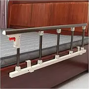 Side for Elderly Foldable Bed Rail,Safety Side for Elderly Assist Handle Bed Railing Champagne Aluminum Alloy Bar Bed Side Handrail (120x40cm)
