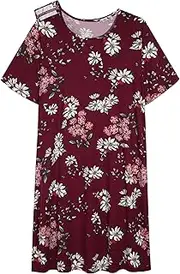 AVIIER Hospital Gowns for Women Open Back Adaptive Clothing Nightgowns Post Shoulder Surgery Dress