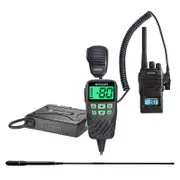 Oricom UHF360 5 Watt UHF CB Radio with Controller Speaker Microphone AND ANU215 6.5dBi UHF CB Antenna AND UHF5400 5 Watt Handheld UHF CB Radio (UHF360AHH)