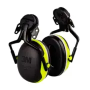3M PELTOR Ear Muffs, Noise Protection, Cap Style Hard Hat Attachment, NRR 25 dB,