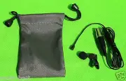 Black Lavalier Lapel Microphone for AKG Samson Wireless Tie Clip Mic with Bag