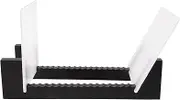 ivamulie Vinyl Plates Storage Vinyl LP Plates Shelf 13.7 Plates Holder (Black)