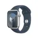 【APPLE】Watch Series 9 （GPS版） 41mm鋁金屬錶殼搭配運動型錶帶-M/L （銀/藍）_廠商直送