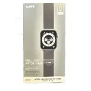 LAUT Apple Watch 38/40/41mm Steel Loop Strap Series 1-9/ SE SILVER