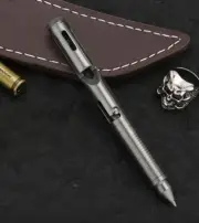 Hot Titanium Aluminum Pocket Ball Pen Office Signature Pen Portable EDC Pen