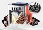 Commercial 3 Flavor Soft Ice Cream Machine Soft Ice Cream Cones Maker 220/110 rn