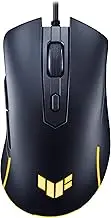 ASUS TUF Gaming M3 Gen II Gaming Mouse, Wired, 59g Lightweight, IP56 dust & Water Resistance, Antibacterial Guard, 8K DPI Optical Sensor, 6 Programmable Buttons, Teflon Mouse Feet, Black