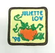 PATCH GSA Girl Scouts Juliette Low '98 1998 Halloween Pumpkin Fall Orange Brown