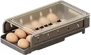 Egg Holder Dispenser - Rolling Egg Tray | Automatic Rolling Fridge Egg Organizer Holds 14 Eggs | Stackable Egg Dispenser With Slide For Refrigerator For The Refrigerator, Kitchen, Cabinets