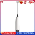 Electric Milk Frother Handheld Egg Beater Gift for Coffee Lover (Black)