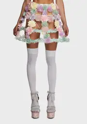 [Sugar Thrillz] Walking Bouquet Cage Skirt
