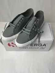 Superga 2750 Cotu Classic Canvas Sneaker Gray Dk Sage Womens Sz 10.5