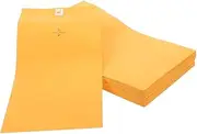 GRADENEVE Heavyweight Buckle Envelopes 100pcs Legal Size Open End Mail Clasp Versatile Storage for Documents