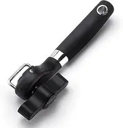 AGIgear Commercial Can Opener,Manual Kitchen Stainless Steel Heavy Duty Can Openers with Multifunctional Bottles Opener (Black)