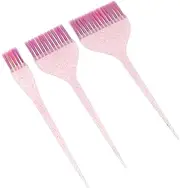 ADOCARN 3pcs Handle Hair Tinting Brush Set Professional Hair Color Application Comb for Salon Use Enhanced Easy to Use Compact for Travel