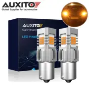 AUXITO 1156 BA15S Amber 6000K Rear Turn Signal Blinker Corner LED Light Bulbs 2x (for: Renault)