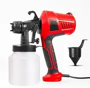 Dessert Chocolate Spray Gun, 500W Multifunction Baking Sandblasting Machine with 3 Patterns, Electric Paint Sprayer Cake Decorating Kit for Pastry Cake Decor Baking Household Latex Paint red