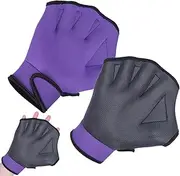Acunny Swimming Gloves, Woven Bed, Float-resistant Gloves, Woven Bed Gloves, Water Skin, Swimming Training Diving, No Fade, Upper Body Resistant Mittens for Men and Women