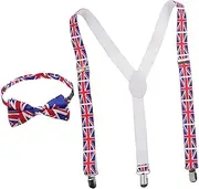 [LIFKOME] Bow Tie Clip Flag Red Suspenders for Men Belt Trouser Tied Paisley Women Tuxedo Light Twist Wedding Travel Hair Ties Costume and Slipper Bow Ties Burgundy Pin Pre Zinc Alloy