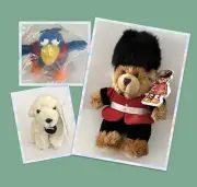 New Mix Lot 3 Soft Toys:Kleenex Puppy by Kimberly-Clark/Keel Guardsman/DODO Bird