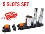 5pcs Magnetic Socket Organiser Socket Holder Sockets Storage