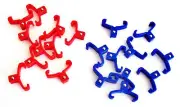 40 GOLIATH INDUSTRIAL ABS 1/4" RED & BLUE REPLACEMENT SOCKET RACK RAIL CLIPS