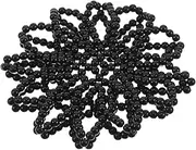 [PAMINGONO] Elevate Your Dance Style Pearl Elastic Crochet Hair Net Bun Snood Hair Accessories for Women Black 5 Size Head