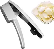 Garlic Crusher, Stainless Steel Garlic Press | Masher and Garlic Cutter 2 in 1, Professional Manual Tool, Kitchen Devices with Mango Non Light for Gengibr21 x 5 x 4.5 cm / 8.27 x 1.97 cm