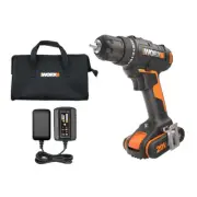 WORX 20V Compact 10mm Drill Driver w/ POWERSHARE™ Battery & Charger - WX100