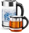 Rapid Boil Electric Kettle with ProntoFill Lid & Teapot Infuser - Silver KG612S