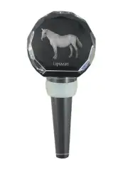 Lipizzaner Thick Wine Stopper With Horse Art-Dog