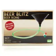 444167 BEER BLITZ LARGE TUBE FUNNEL BEER BONG WITH VALVE TO CONTROL FLOW