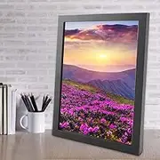 Photo Frame Picture Frame, A3 Wood Photo Poster FrameHome Table Decoration Ornaments for Desktop Display and Props (Black)