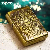 在飛比找蝦皮購物優惠-Zippo 打火機 蠍版浮鵰係列 雙麵九尾狐 關公 上下山虎