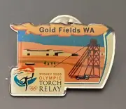 2000 Sydney Olympic Torch Relay Pin - The Sunday Mail-Gold Fields WA