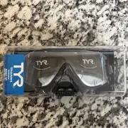 TYR Tidal Wave Mirrored Swim Mask/Goggles- Silver/Black mirrored