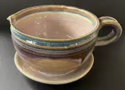 Studio Art Pottery Gravy Pourer Boat w/drip catcher FREE SHIPPING!